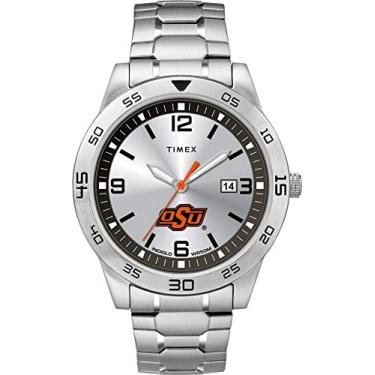 Imagem de Timex Tribute Relógio masculino Citation 42 mm Quartzo com pulseira de aço inoxidável, Oklahoma State Cowboys, Relógio de quartzo