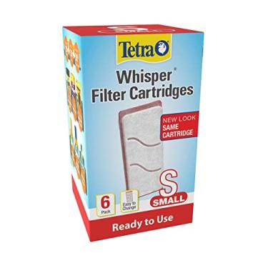 Imagem de Tetra Filtrar cartuchos de aquário, remove odores e descoloração, pronto para usar, pequenos filtros de sussurro, 6 unidades