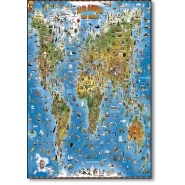 Imagem de Mapa Mundial Para Criancas