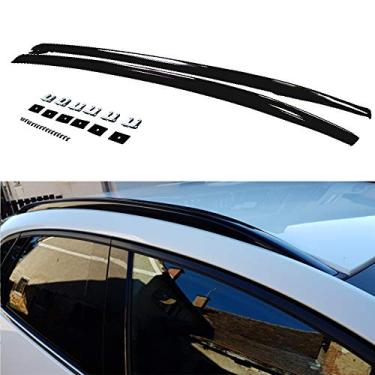 Imagem de UDP-Auto 2 peças de alumínio superior barra de trilho lateral suporte de trilho de teto serve para todos os novos Mazda CX-30 CX30 2020 2021 -preto