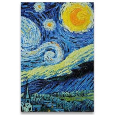 Imagem de Poster Decorativo 42cm X 30cm A3 Brilhante A Noite Estrelada - Bd Net