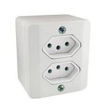 Imagem de Tomada Dupla 10A Soprepor Sistema X - Ilumi