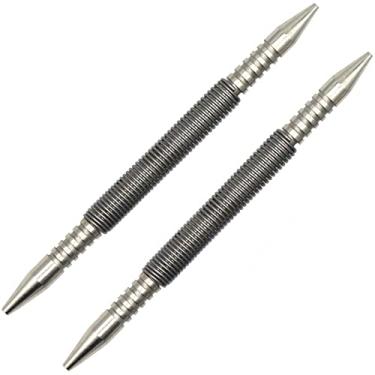 Imagem de WHLLING Conjunto de unhas com duas cabeças de duas peças, conjunto de unhas com mola de 3/32" e 1/8", conjunto de pregos de 3500 PSI Striking Force Hammerless Nail Set Punch