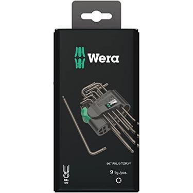 Imagem de Wera 05073598001 Conjunto de chaves Torx 967 PKL/9 SB Torx Ball-end, TX8-40, 9 peças