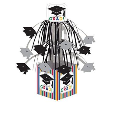 Imagem de Creative Converting Mesa de centro em cascata com listras de graduação, mini