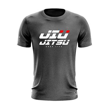 Imagem de Camiseta Treino Shap Life Jiu Jitsu Academia Corrida Gym Cor:Chumbo;Tamanho:M