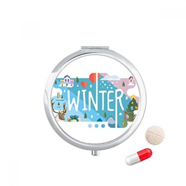 Imagem de Caixa de comprimidos para ilustração de estação de inverno, caixa de armazenamento de medicamentos, dispensador de recipiente
