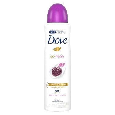 Imagem de Desodorante Dove Go Fresh Amora e Flor de Lótus Aerossol Antitranspirante com 150ml 150ml