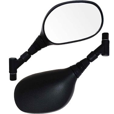 Imagem de Retrovisor espelho moto modelo XT660 Retrátil Lente Plana Haste curta Honda CG125 CG150 CG160 CB250 CB300 Twister Par