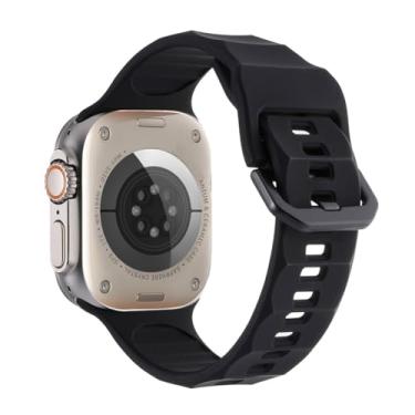 Imagem de Pulseira Stalwart LTIMPORTS, compativel com Apple Watch Ultra 49mm, Ultra 2, Apple Watch 45mm, Apple Watch 44mm e Apple Watch 42mm (Preto)