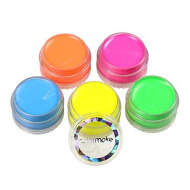 Imagem de Colormake Tinta Cremosa Fluorescente Kit 5 Cores