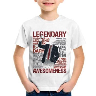Imagem de Camiseta Infantil Legendary Awesomeness - Foca Na Moda