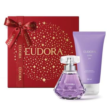 Imagem de Eudora Kit Presente Natal Lyra Joy: Desodorante Colônia 75ml + Loção Corporal 150ml + Caixa Tamanho M