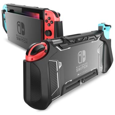 Imagem de For Nintendo Switch Case MUMBA Series Blade TPU Grip Protective Cover Dockable Case Compatible with