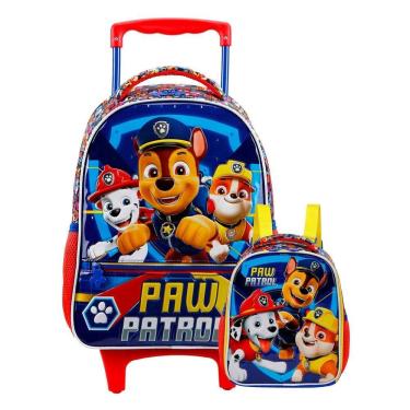 Imagem de Mochilete + Lancheira Patrulha Canina 42x30x15cm