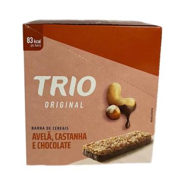 Imagem de Barra De Cereais Trio Original Sabor Avelã Castanha E Chocolate Caixa