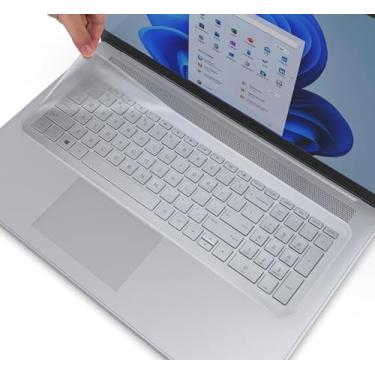 Imagem de Capa universal para teclado compatível com notebook de 17,3 polegadas com teclado numérico, HP Lenovo ASUS, Acer, Dell, 17 polegadas, 17,3 polegadas, à prova d'água, protetor de teclado à prova de