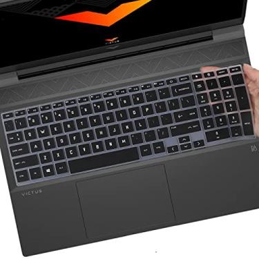 Imagem de Capa de teclado para laptop HP Victus 15 2025-2023 39.6 cm/Victus 40.9 cm 15z-fb200 15t-fa100 15-fa2013dx 15-fa1082wm 15-fb2063dx 15-fb2082wm m fa0000 0sa 16-d0506la 16-s1023dx 16-r1006ns 16-e0076ax