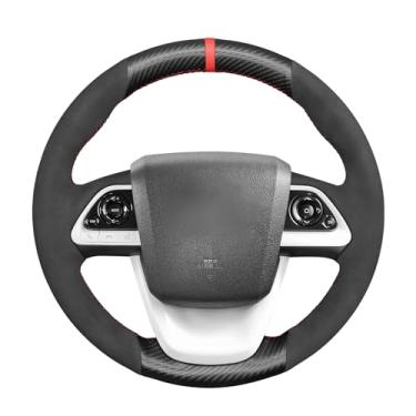 Imagem de MEWANT Capas de volante de carro para Toyota Prius 4/Prius Prime/Mirai Costuradas à Mão