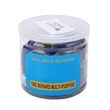 Imagem de Ejoyous Remendos de pneu, 120 peças, 43 mm, reparo de pneu de carro, remendo a frio, redondo, borracha, perfuração, kit de remendos sem câmara de ar para reparo de roda de veículos de motocicleta de carro, caminhão, bicicleta, motocicleta, veículo