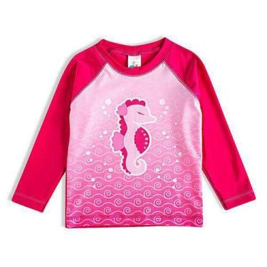 Imagem de Camisa De Praia Manga Longa Pink - Proteção Uv - Tip Top