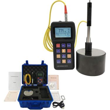 Imagem de Medidor portátil de dureza leeb, medidor de metais, instrumento de durômetro com sensor 170 a 960 HLD Testador de durômetro de metais HL, HB, HRB, HRC, HRA, HV, HS com bloco de teste de disp