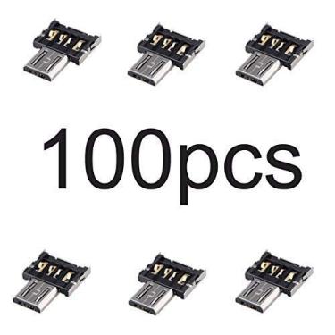 Imagem de chenyang Pacote com 100 Adaptador Micro USB OTG Micro USB Macho para USB 2.0 Fêmea Adaptador Conector Tamanho Ultra Mini