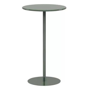 Imagem de Mesa de bistrô redonda alta para bar moderno pub mesa de bistrô para casa ou festa ao ar livre, mesa de café da manhã independente para cozinha, sala de jantar, sala de estar