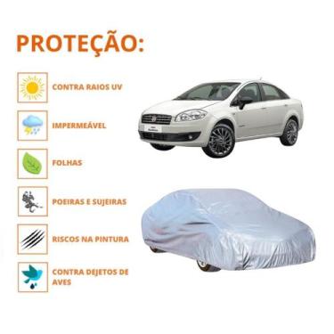 Imagem de Capa Para Cobrir Carro Fiat Linea Com Proteção Impermeável - Mosaner S