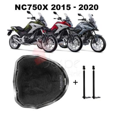 Imagem de Forração Honda NC 750X Baú Forro Acessório Preto + 2 Antena - Jaspe At