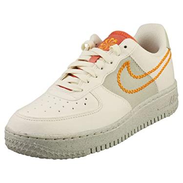 Imagem de Nike Womens Air Force 1 07 Low Leather Synthetic Coconut Milk Light Curry Trainers 7.5 US