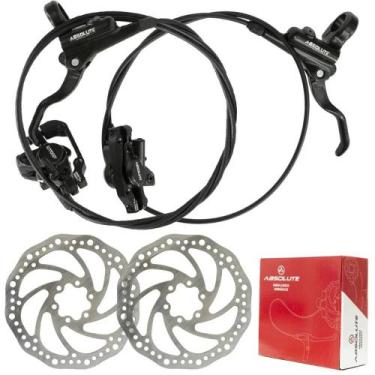 Imagem de Freios disco hidraulicos  absolute wild m220 completo rotor