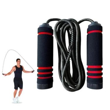 Imagem de Corda de Pular Profissional para Exercício Funcional e Cardio, Cor Ver