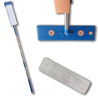 Imagem de Mop Limpeza Flat Slim 360 Pano Esfregão Rodo Secador Mágico - VendasSh