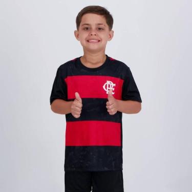 Imagem de Camisa Flamengo Torcer Infantil Preta - Braziline, 12 ANOS