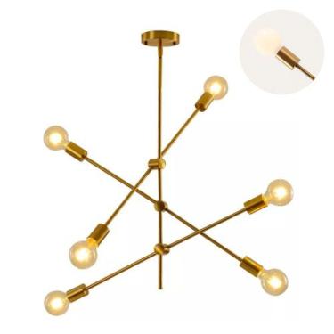 Imagem de Lustre Pendente Sputnik Ipanema Casa Sala de Estar Moderno Luminária d