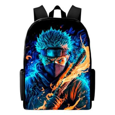 Imagem de Mochila Infantil Escolar Naruto Bolsa Masculina Casual Personagem Volt