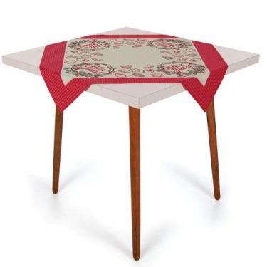 Imagem de Toalha Centro de Mesa Karsten 78cmx78cm Natal Enfeites Natal