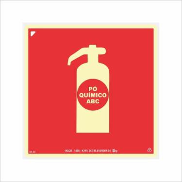 Imagem de Placa de Sinalização para Extintor Classe ABC - Sig Sinalizações