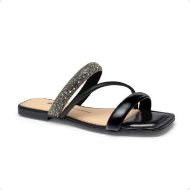 Imagem de Tamanco Fem Rasteiro Dakota Y7621-0007, Preto, 36