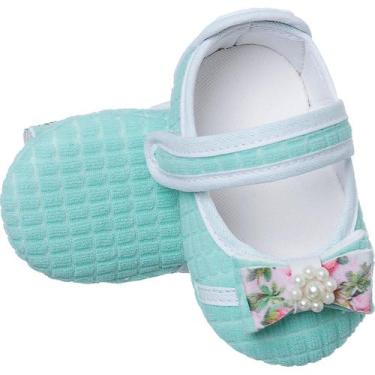Imagem de Sapatilha Bebê Delicada Sapatinho de Meninas Laço Colorido - Meiga e d
