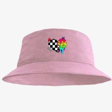 Imagem de Boné Chapéu Bucket Hat Estampado Coraçao - MP Moda Masculina, Único, R