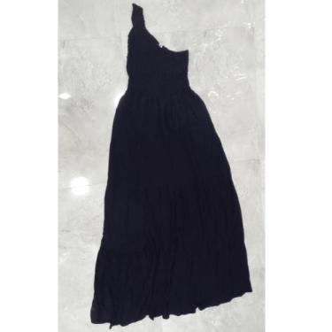 Imagem de Vestido longo nula manga verão elastek silk - LALOKA, Preto, M