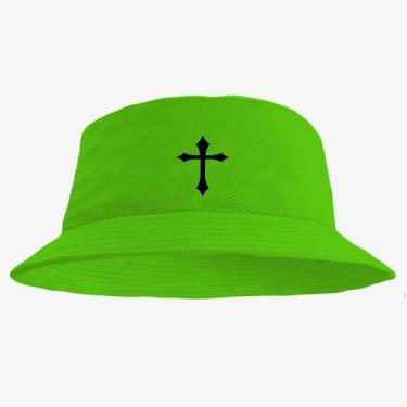 Imagem de Boné Chapéu Bucket Hat Estampado Cruz - MP Moda Masculina, Único, Verd