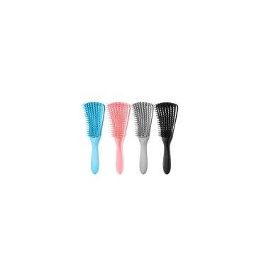 Imagem de Kit 8 unidades escovas de cabelo polvo  - TF Injetados, Cores sortidas
