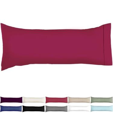 Imagem de Capa de travesseiro de corpo macio/fronhas 152 x 53 cm, WINKAURA Premium exclusiva capa de travesseiro para cama cabe em travesseiro 137 x 50, fecho de envelope, elegante resistente a rugas e manchas,