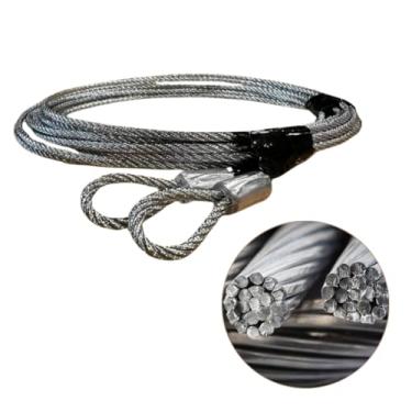 Imagem de Kit de substituição de mola de cabo de torção abridor de porta de garagem de 2,8 m, cabo de fio de aço resistente para portas de enrolar e muito mais, ferragens de reparo para sistema de corrente de