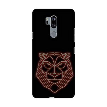 Imagem de AMZER Sherkhan Capa dura de encaixe feita à mão com design impresso à mão para LG G7/LG G7 ThinQ, Angry Red