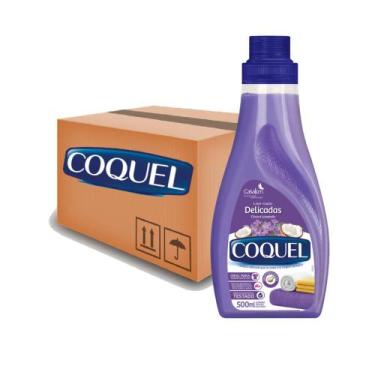 Imagem de Kit 12 Lava Roupas Líquido Coquel Cocó e Lavanda 500ml Cada - CasaKm