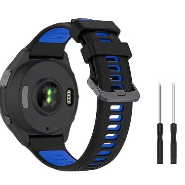 Imagem de Baaletc Compatível com pulseiras de relógio Garmin Forerunner 965, pulseiras de substituição de silicone macio para Garmin Forerunner 965